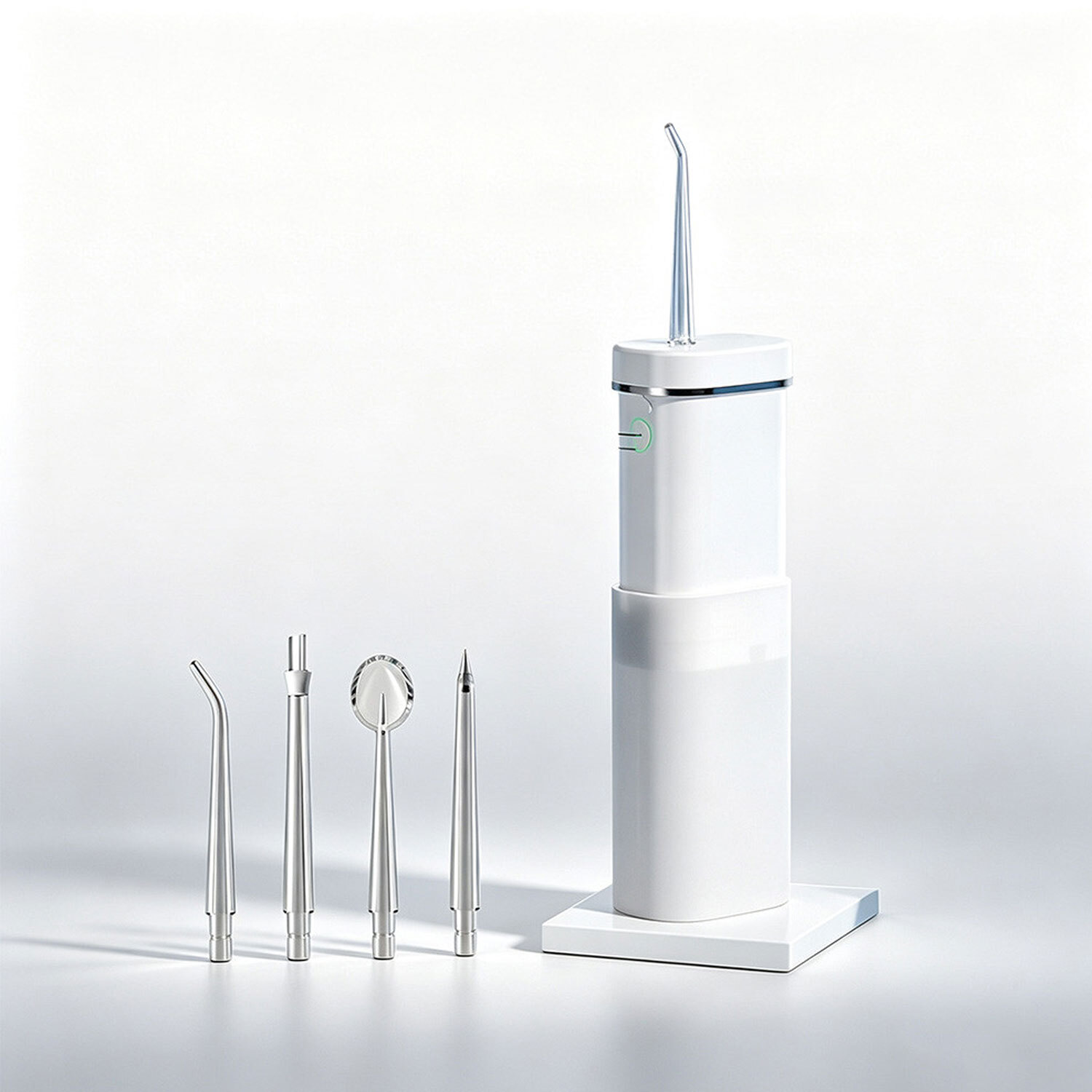Lovii Unisex White Portable Cordless Water Flosser Usb Rechargeable Dental Oral Irrigator In | : 300Ml - Image 1