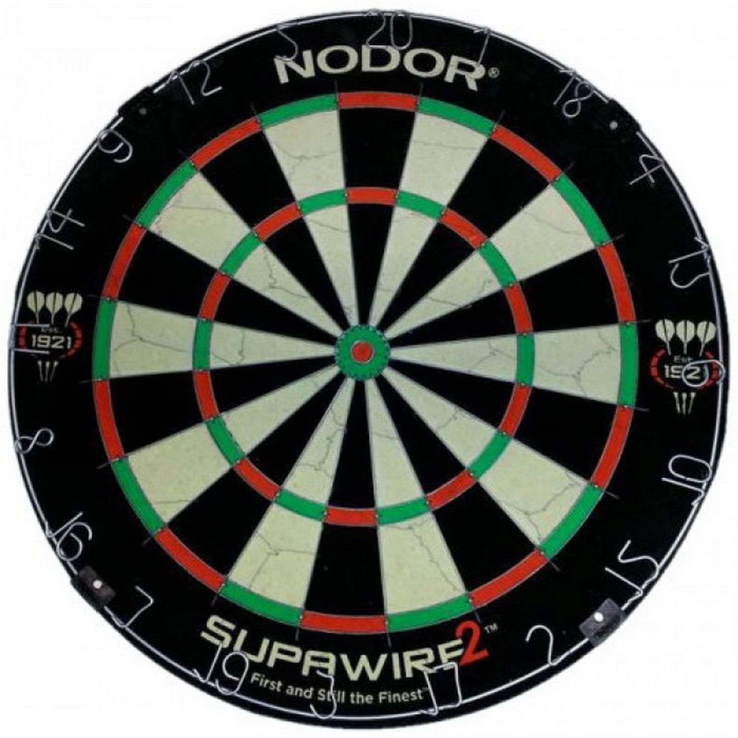 Nodor Supawires Bristle Dartboard - Black/Beige