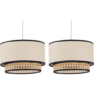 Set Of 2 Koral Easy Fit Pendant Shades