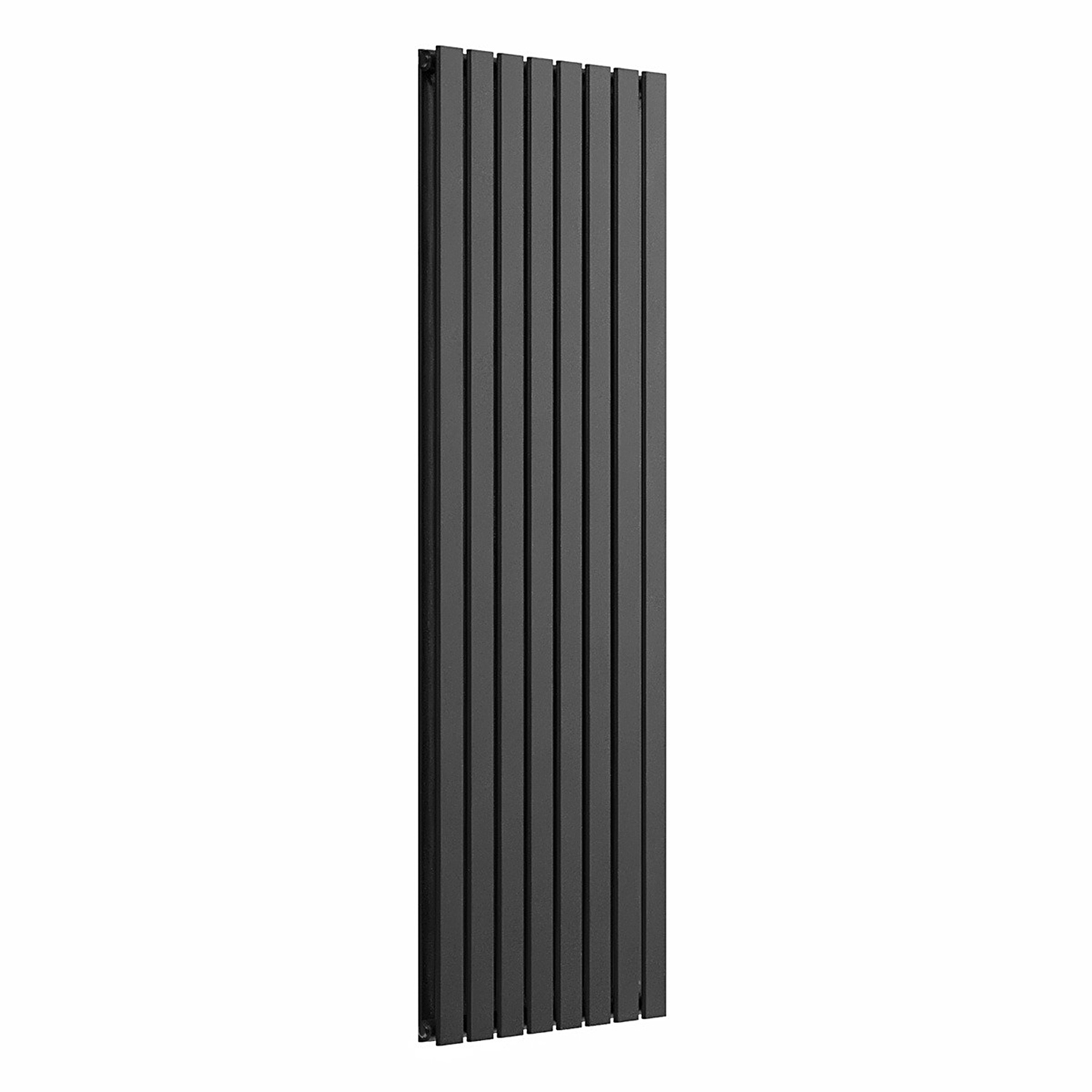 Lux Heat Flat Vertical Radiator - Pewter - 1800mm x 560mm (Double) - Pewter