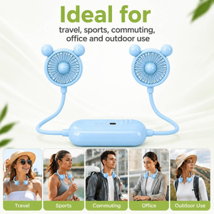 Portable Neck Fan USB Rechargeable 3 Speed Hands Free