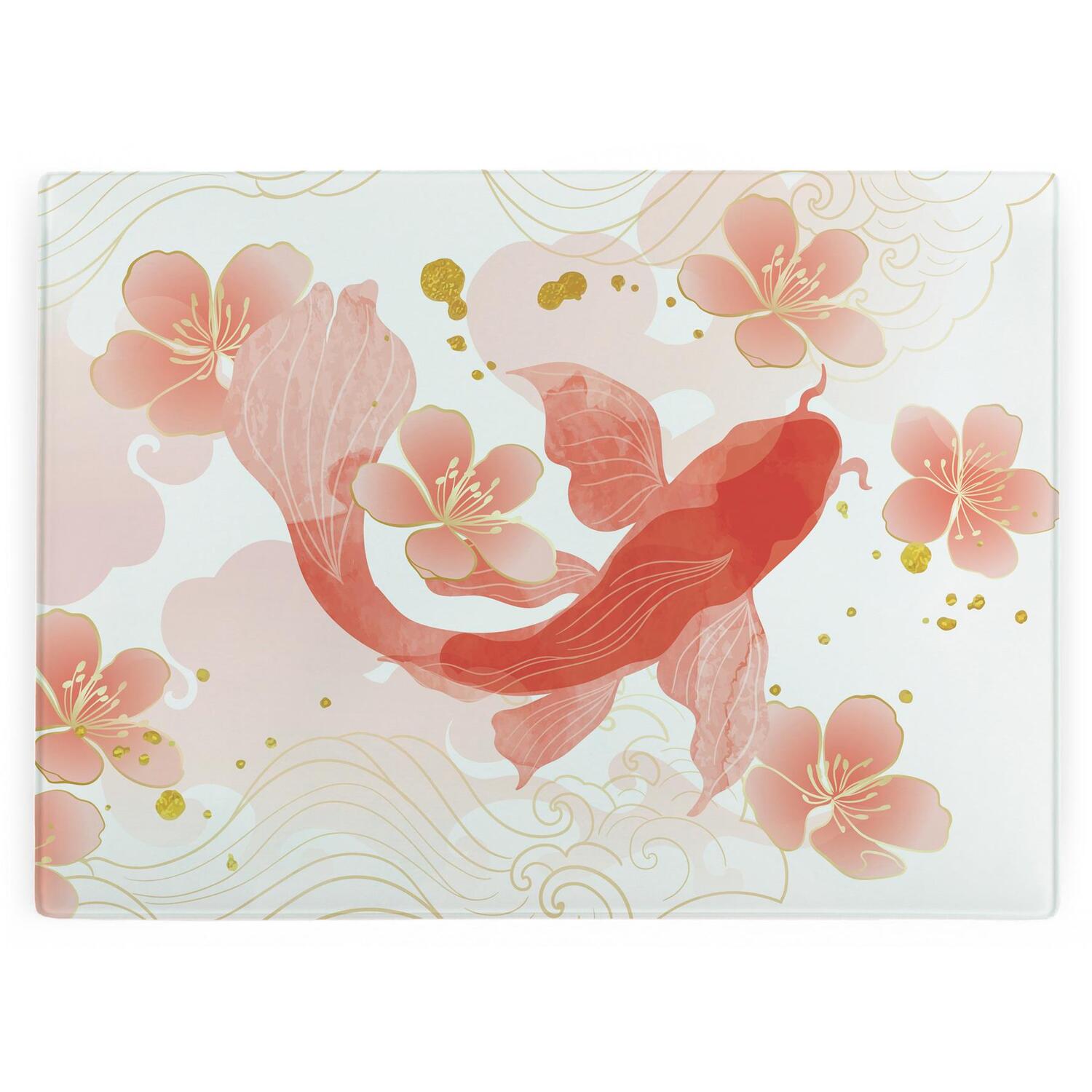 Image of Japanese Koi Fish Large Smooth Glass&hellip;