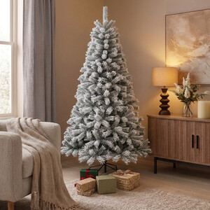 Flocked Fir Christmas Tree 7ft