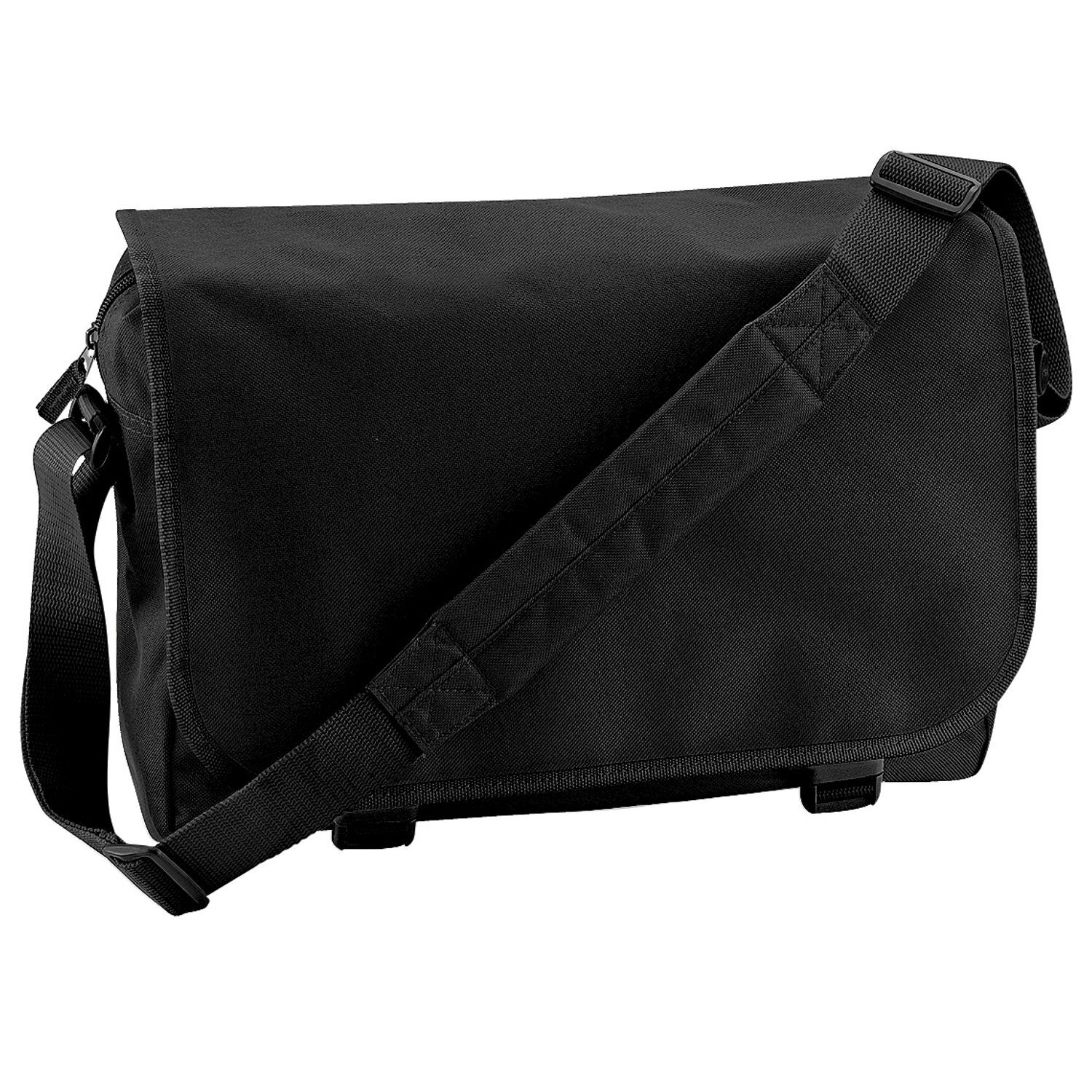 Bagbase Adjustable Messenger Bag (11 Litres) - Black