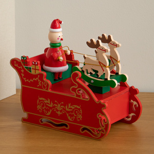 Musical Santa Sleigh with Moving Reindeer