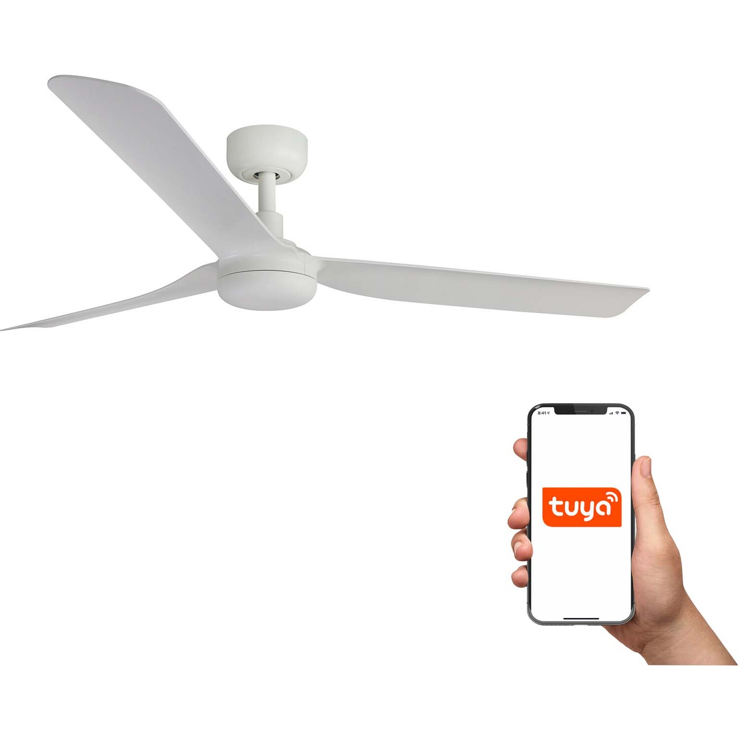 Punt 130cm Smart Ceiling Fan White - Image 2