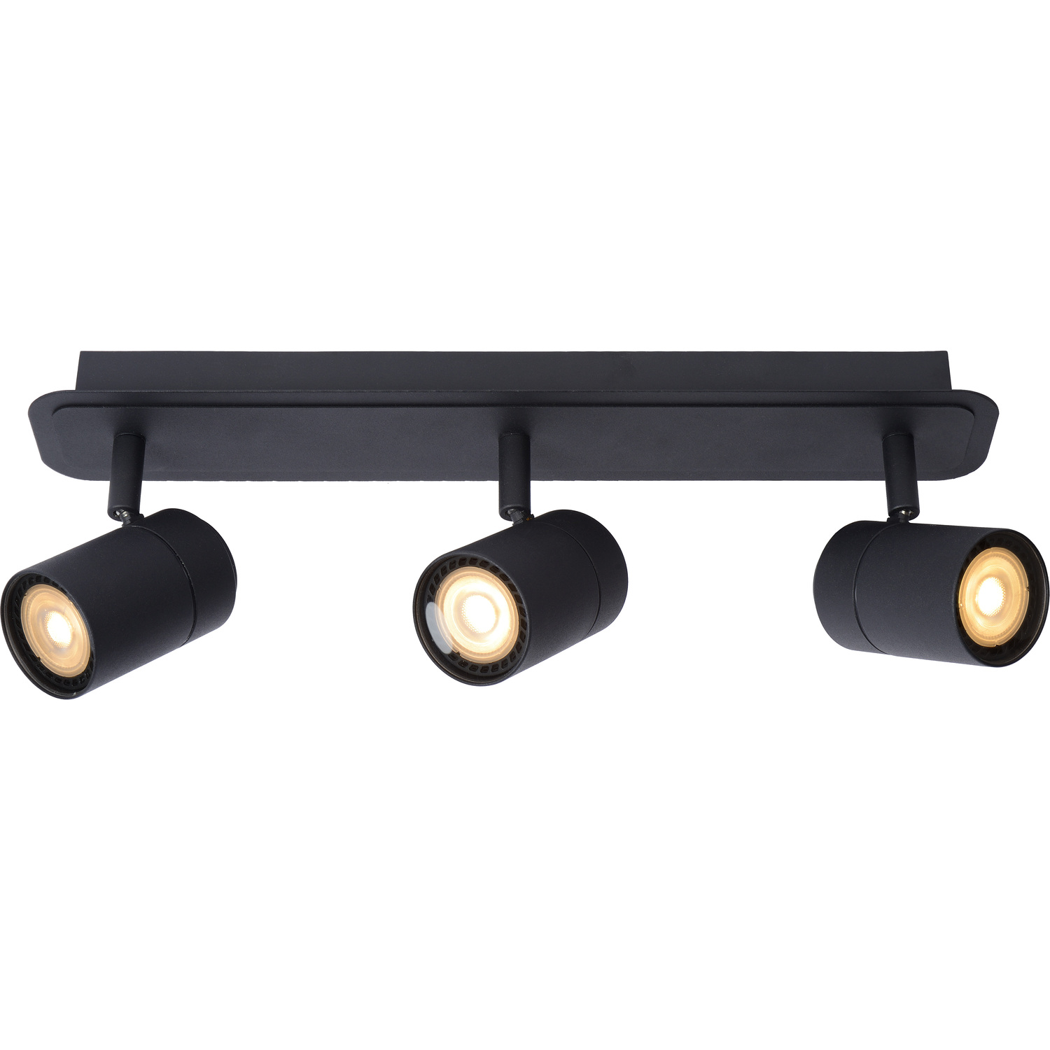 Lucide Unisex Black 'Lennert' Dimmable Rotatable Bathroom Ceiling Spotlight Bar Gu10 In Size 3 - Image 3