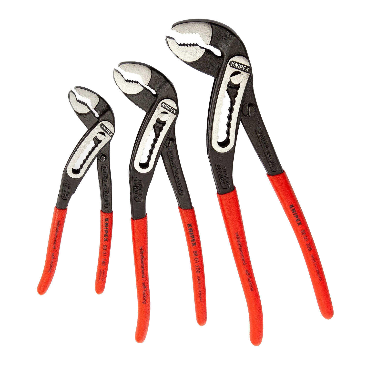 Knipex Alligator Water Pump Pliers (Pack Of 3) - Red/Black