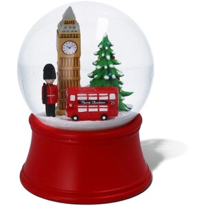 Musical London Scene Christmas Snow Globe