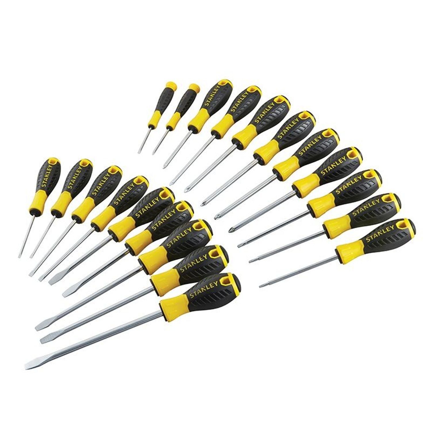 Stanley Hand Tools 0-60-213 Essential Screwdriver Set, 20 Piece - Multi Colour