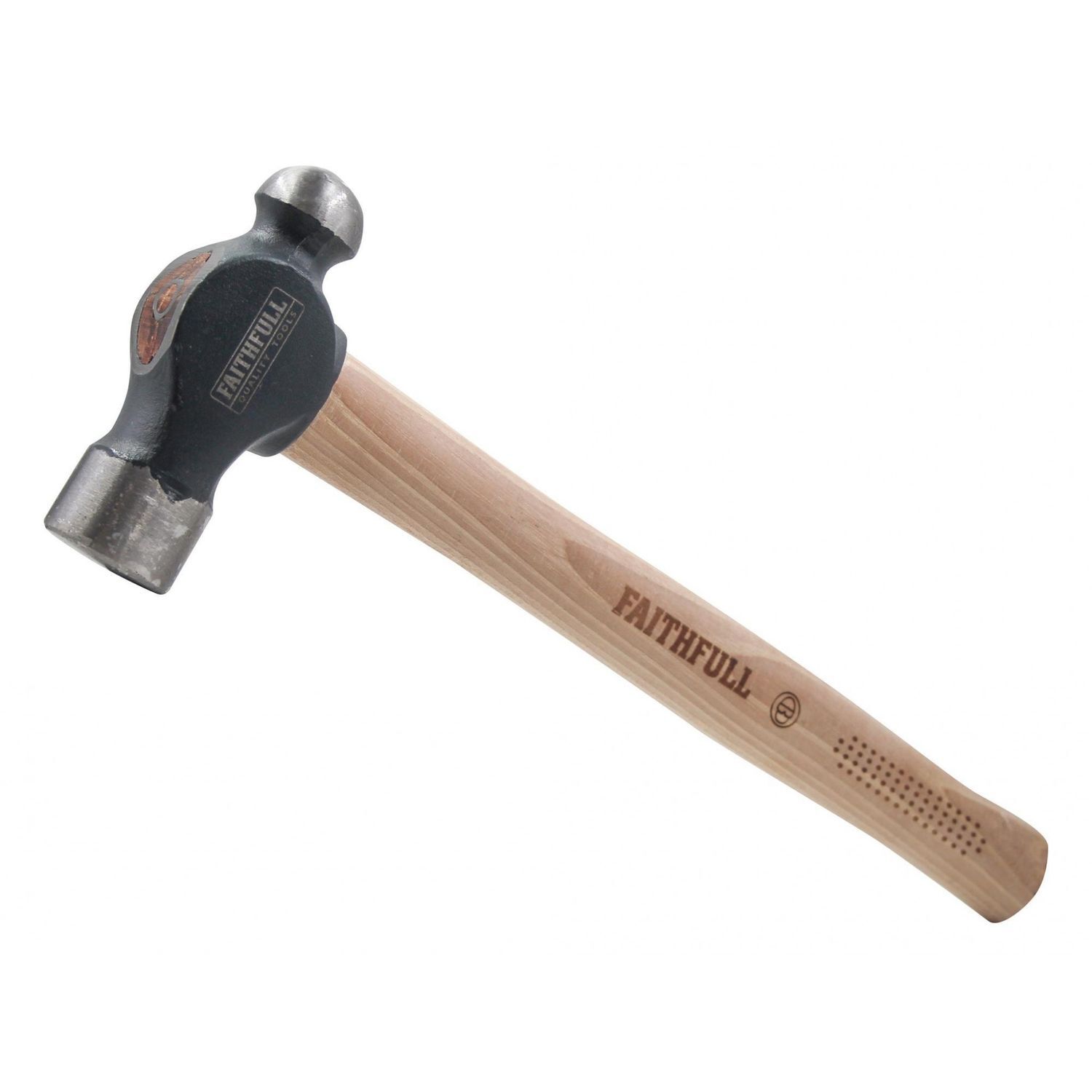 Faithfull Ball Pein Hammer, Fsc Hickory Handle C - Multi Colour