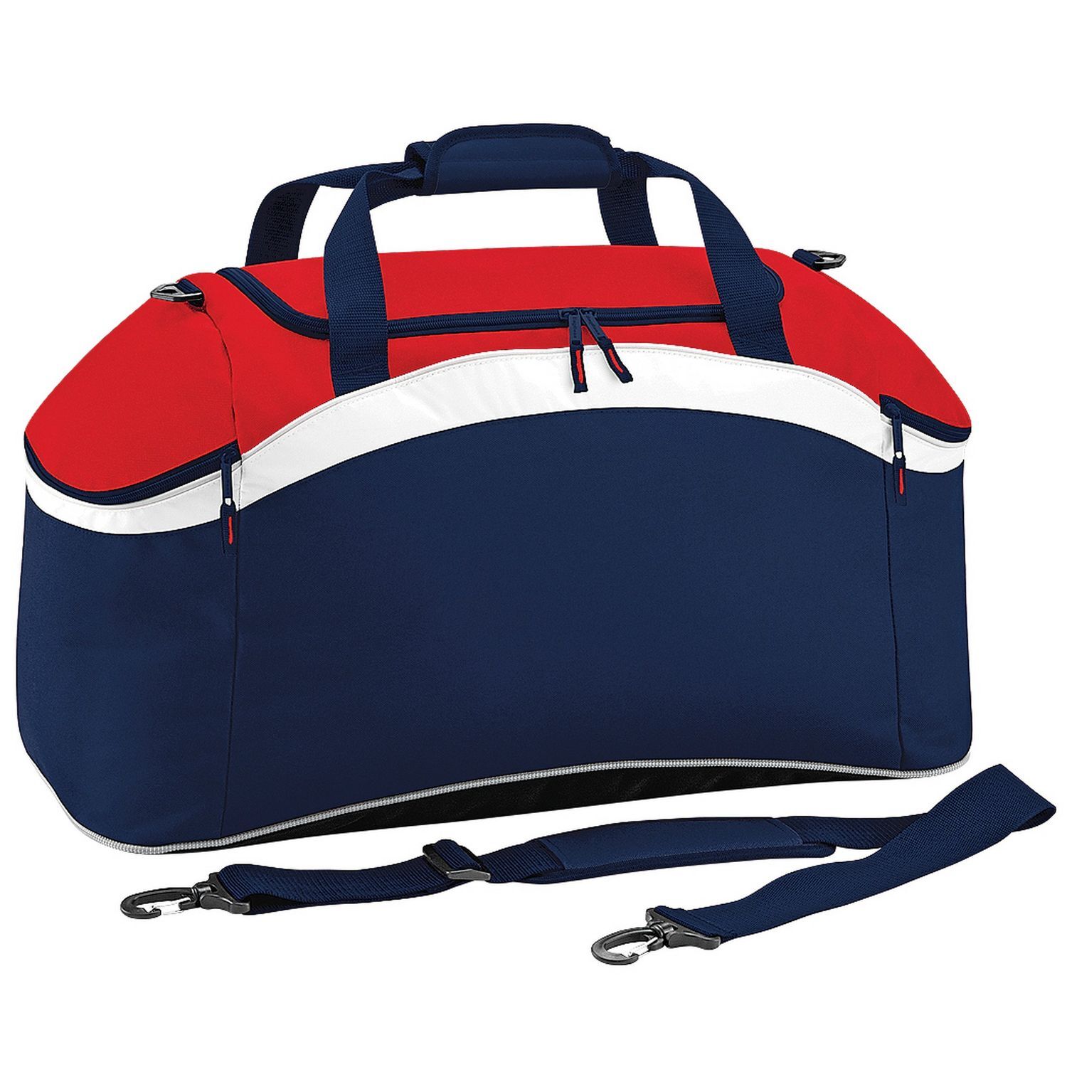 Bagbase Teamwear Holdall A - French Navy/Classic Red/White / Polyester