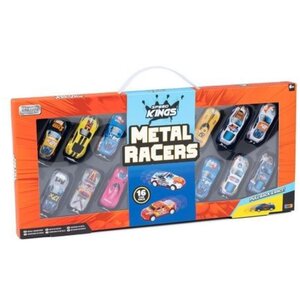 Metal Racing Cars 16 Pack Multicolor