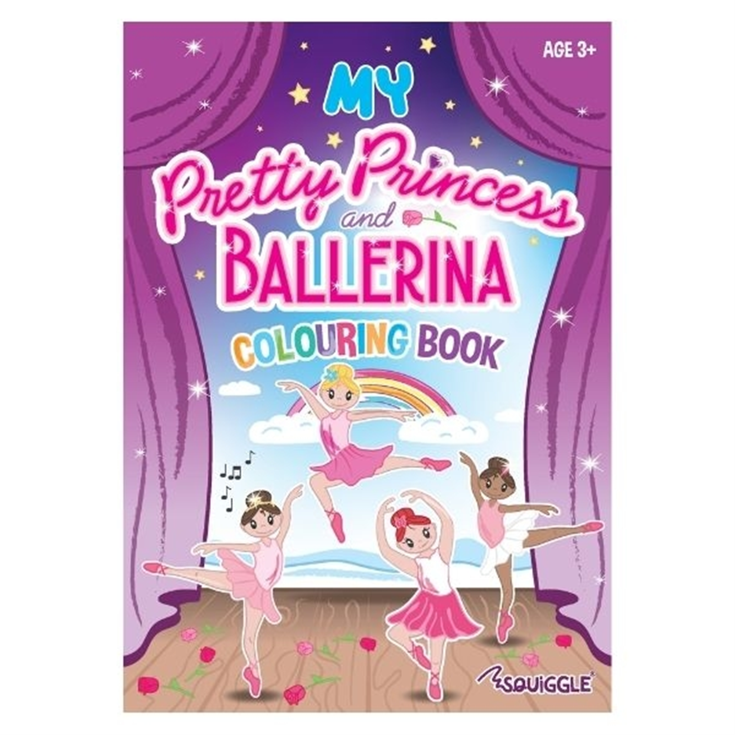 My Pretty Princess & Ballerina Colouring Book - Therapy Colour Kids Activity - Image 4
