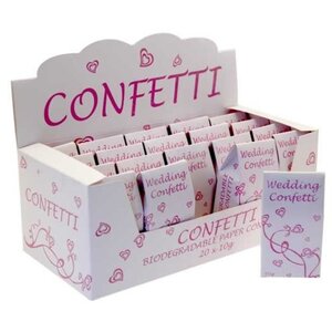 Pink & White Tissue Confetti 10 Pack