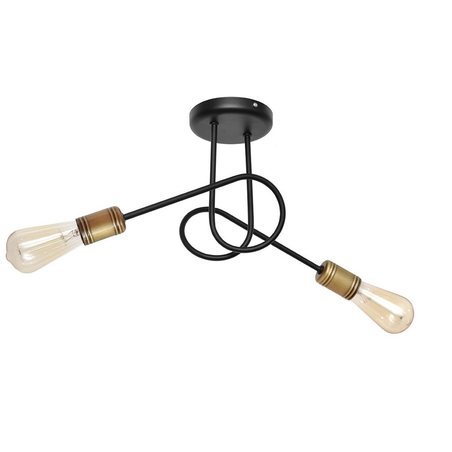 Helam Lighting Oxford Ceiling Light Black