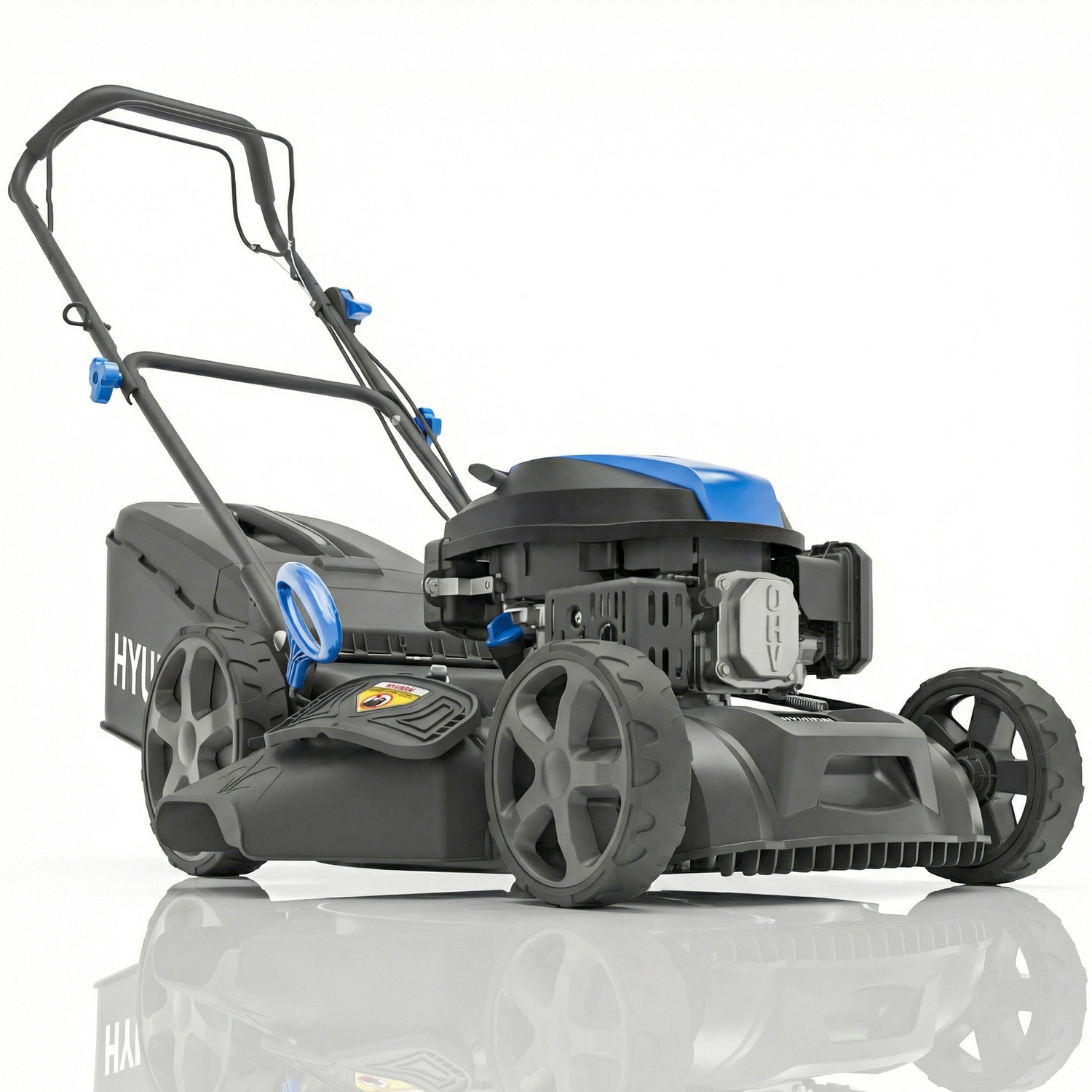 Hyundai Power Products Unisex Black Hyundai 18" Self-Propelled Petrol Lawnmower, 139Cc, Mulching In 46Cm - Image 2