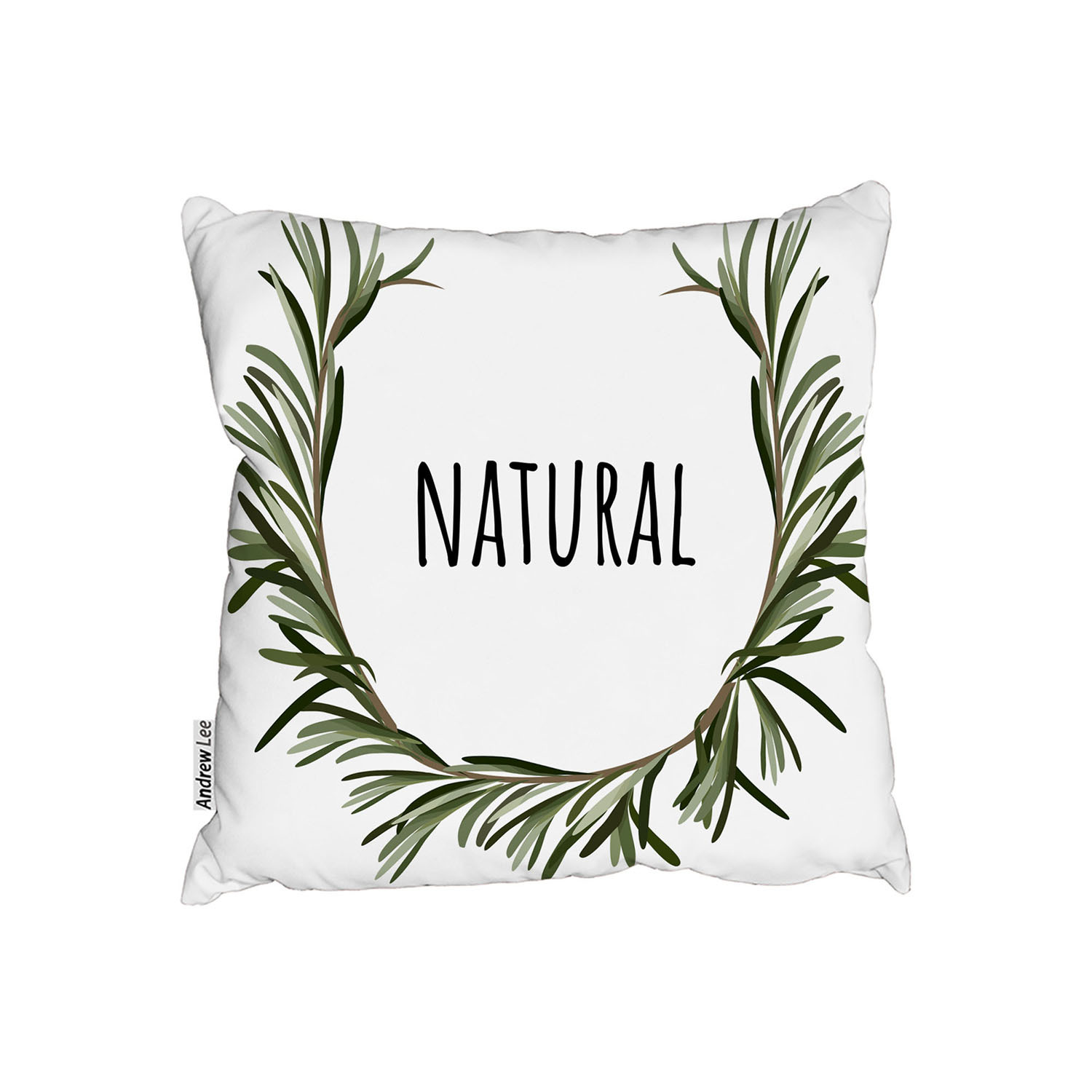 Natural Cushion - Green / 60cm
