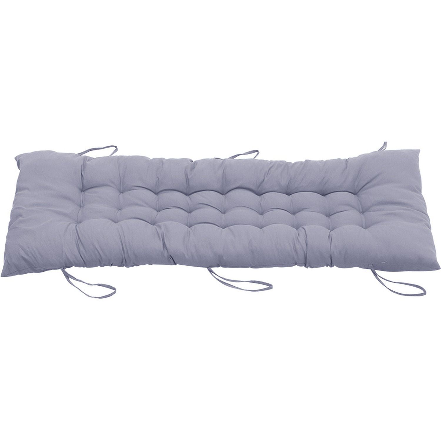 Bench Recliner Lounge Seat Cushion - Grey 125cm