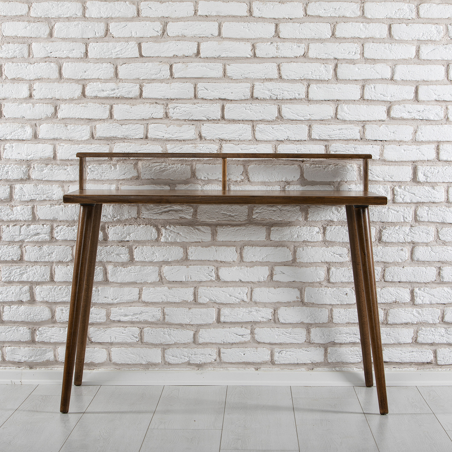 Solid Wood Computer Desk Zephyr - Walnut