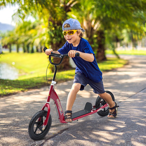 HOMCOM Teen Push Scooter Kids Stunt Scooter