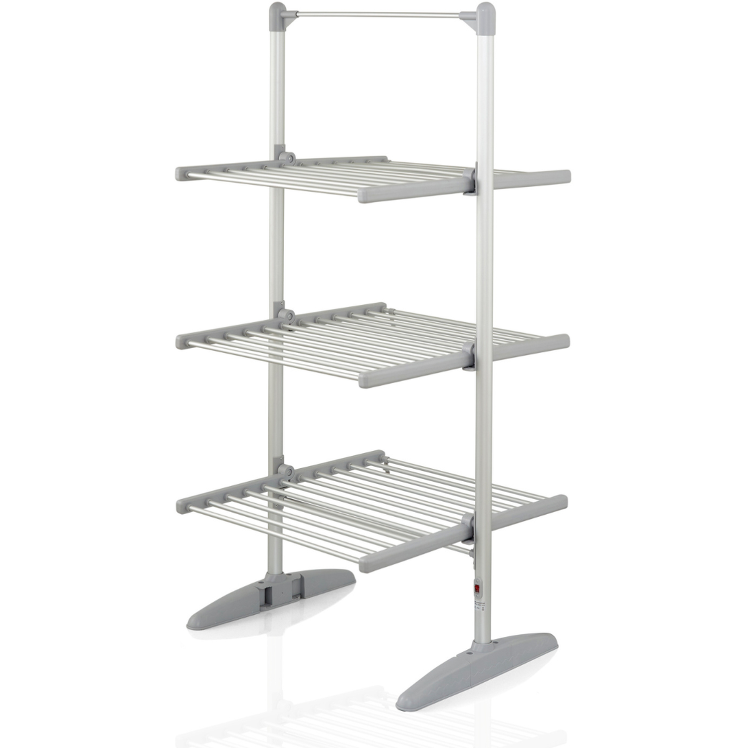 Image of 3 Tier Heated Clothes Airer - Grey