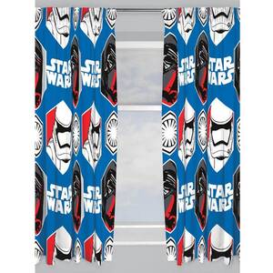 Episode VII Awaken Pencil Pleat Curtains (Pack of 2)Blue(66in x 54in)