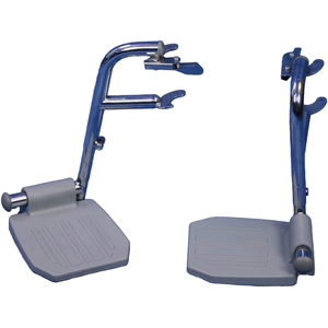 Linton Commode Chrome Plated Swing Away Footrests