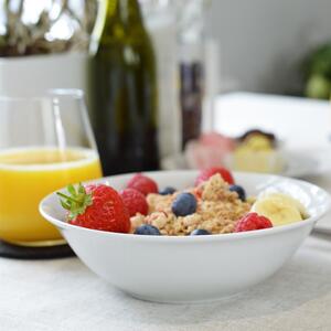 Classic White Cereal Bowls - 18cm