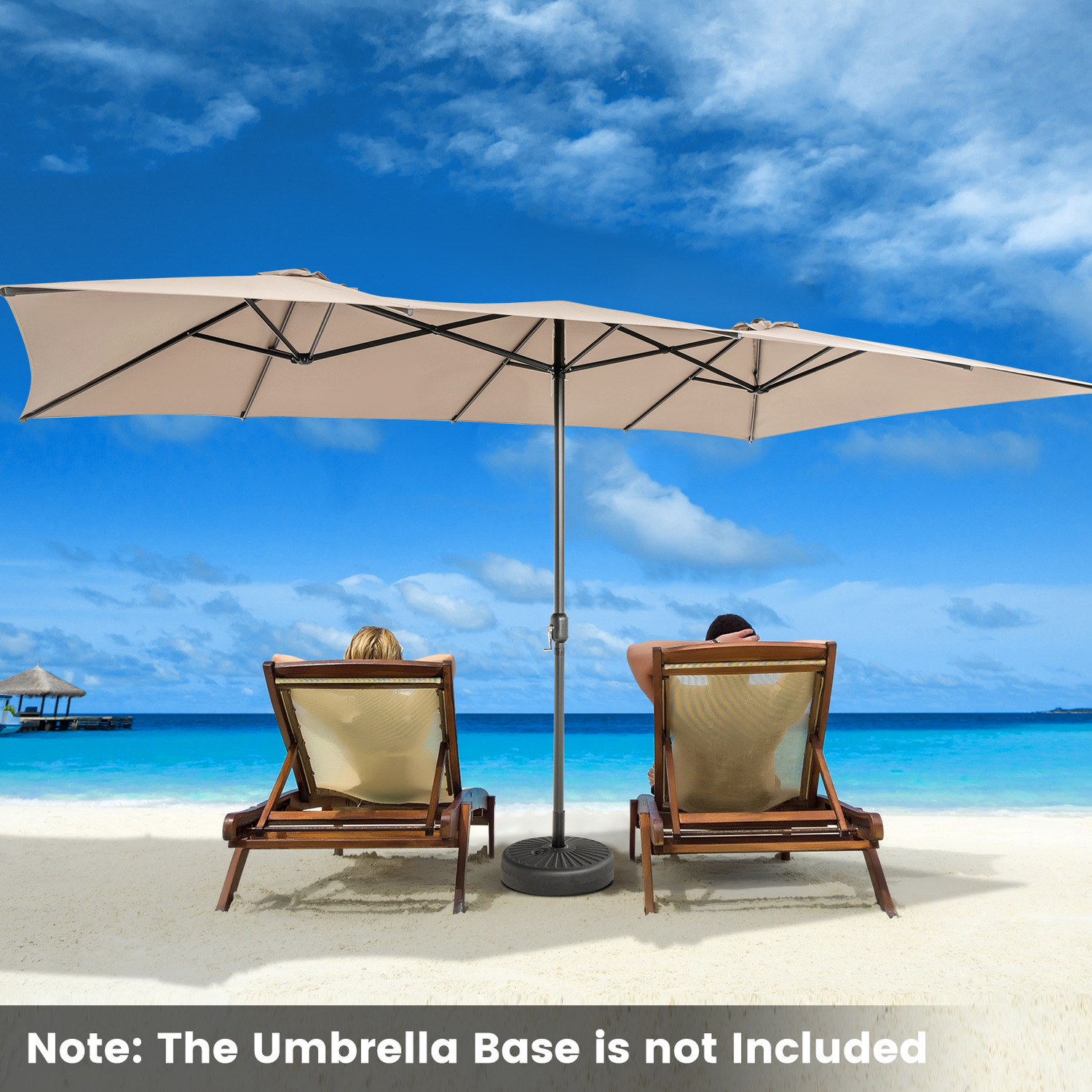 15FT Double-Sided Patio Umbrella