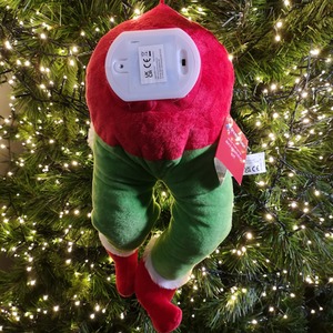 Door Hanging Laughing Elf Animated Christmas Decoration