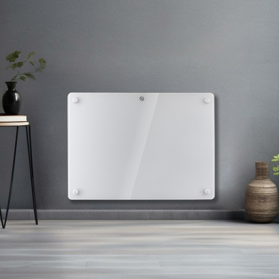 Electric Glass Panel Heater 1000W Wall Mounted or Freestanding