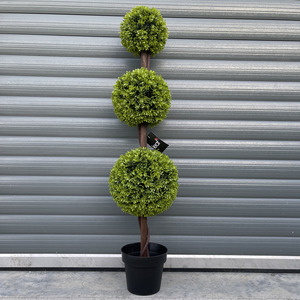 Green Triple Ball Topiary Tree