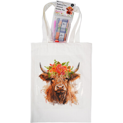 Highland Cow or Cub Diamond Painting Bag