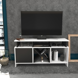 White / Anthracite Auburn Modern TV Unit shot 5395619