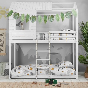 Grey Solid Pine Bunk Beds Adventure 3FT Single Bed Wood Frame shot 5614619