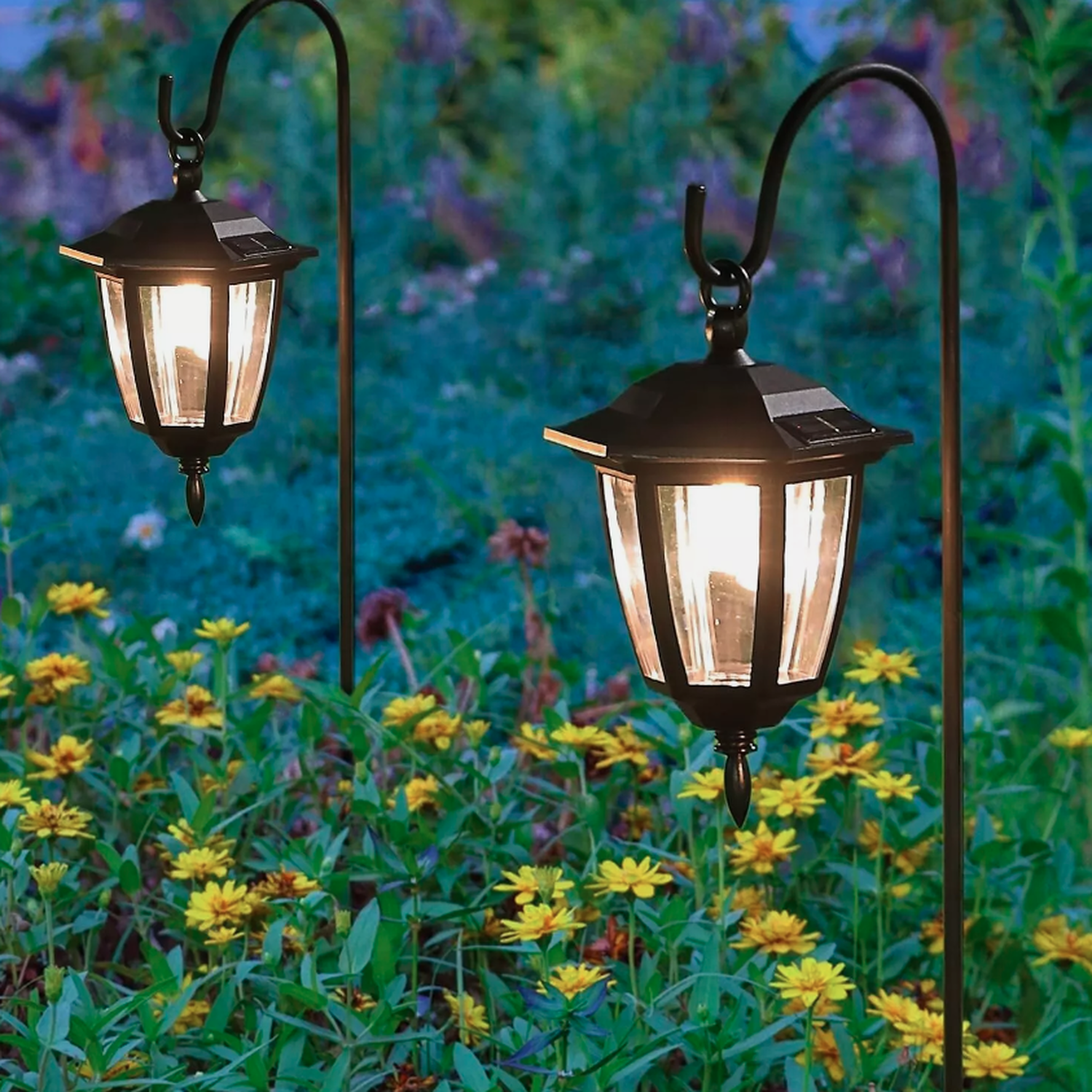 Image of 2pc Solar Hanging Lantern Stake -&hellip;