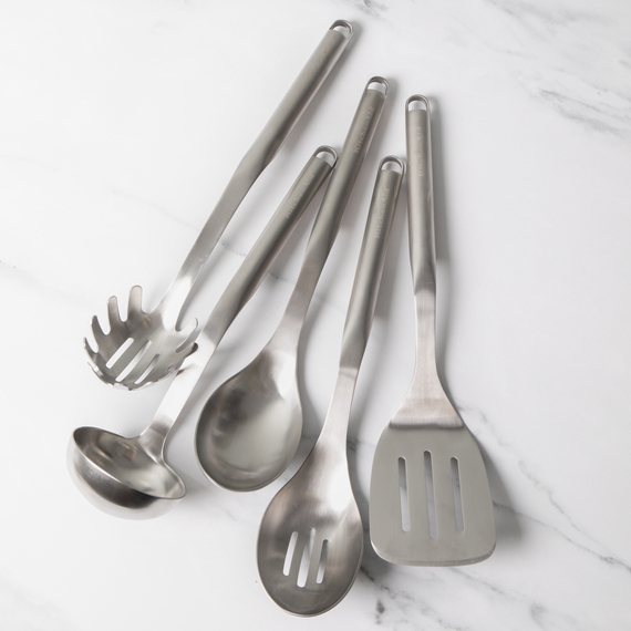 5pc Stainless Steel Utensil Set Rust and Heat Resistant to 260C