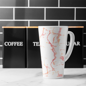Pink Marble Latte Mug