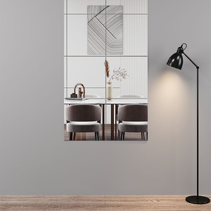 3 Piece Acrylic Self-Adhesive Wall Mirror