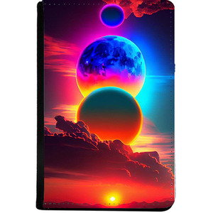 Planets Leather Passport Holder