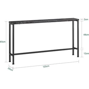 Black / 65cm SoBuy Entryway Hall Console Table End Table shot 6568031
