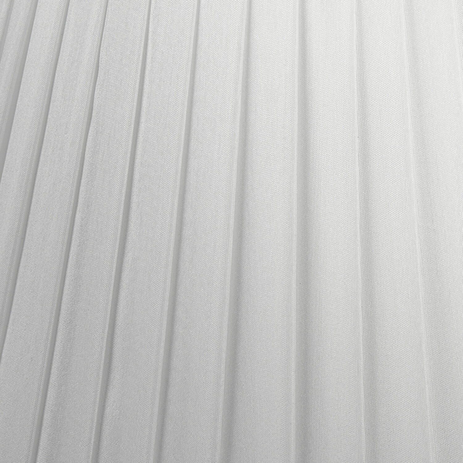 25cm Poly Cotton Pleat Lampshade Empire Pleated Table Lamp Shade - White