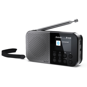 SHARP Osaka Pocket DAB Radio Storm Grey