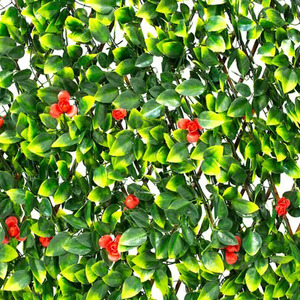 Extendable Trellis Artificial Red Flower Screening