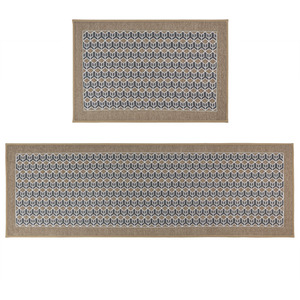 JVL Allure Machine Washable Doormat and Runner Set