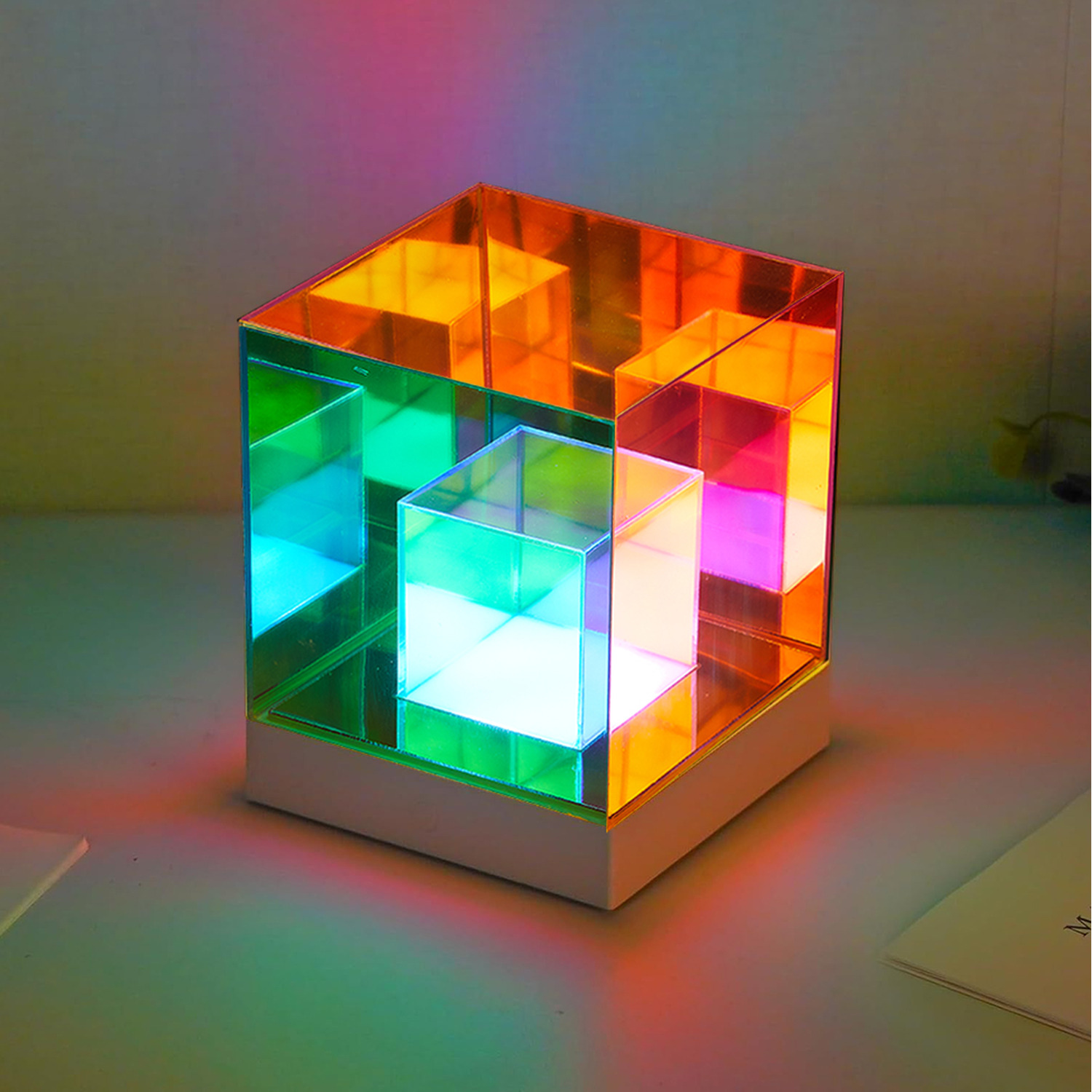 Image of Cube Luminaire Auto-Changing Ambient Light -&hellip;