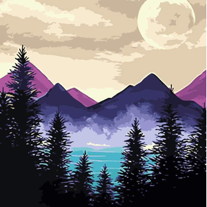Mystical Mountains Diamond Painting Kit