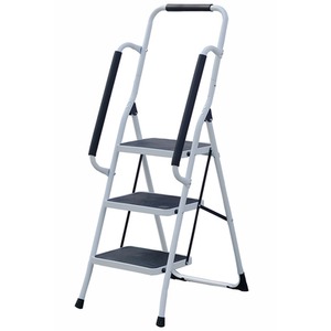 3 Step Ladder Folding Non Slip Tread With Handrail