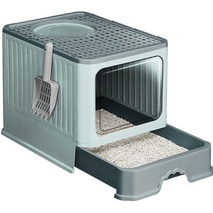 Enclosed Cat Litter Box with Easy-Clean Tray
